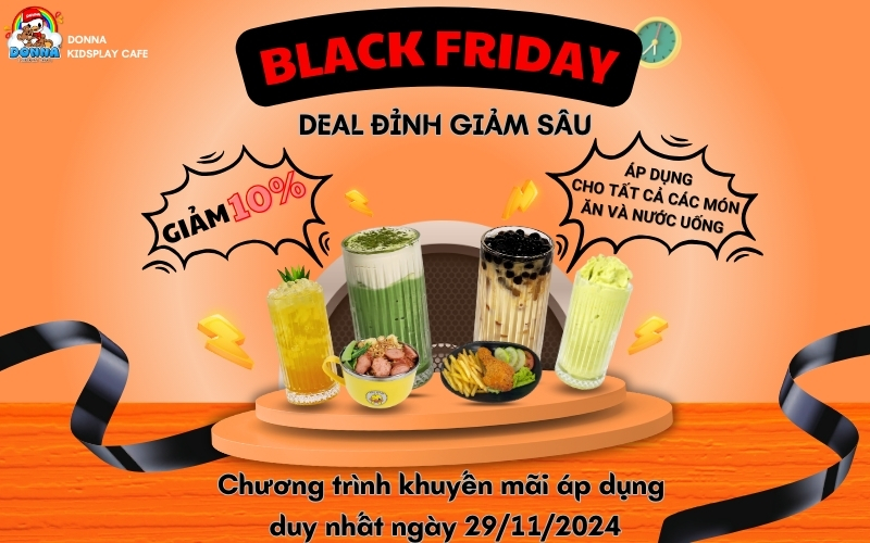 Black Friday giảm giá 10% toàn menu (Nguồn: DONNA)