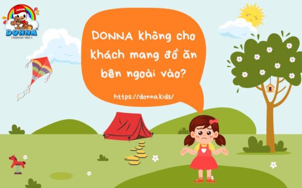 DONNA không cho khách mang đồ ăn bên ngoài vào?