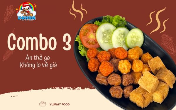 Cùng khám phá combo 3 hấp dẫn tại khu vui chơi DONNA với các món ăn vặt cực ngon miệng
