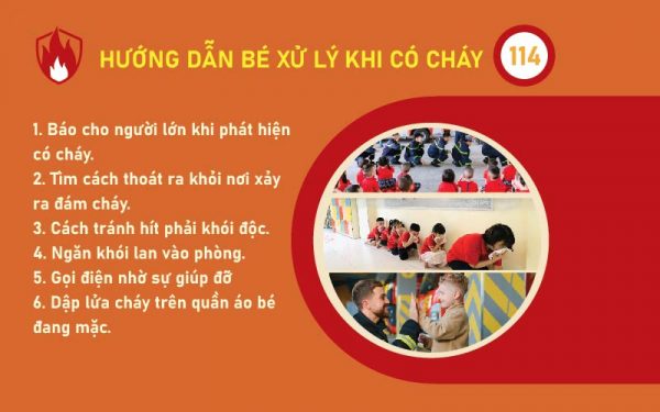 Hướng dẫn bé cách phòng cháy chữa cháy