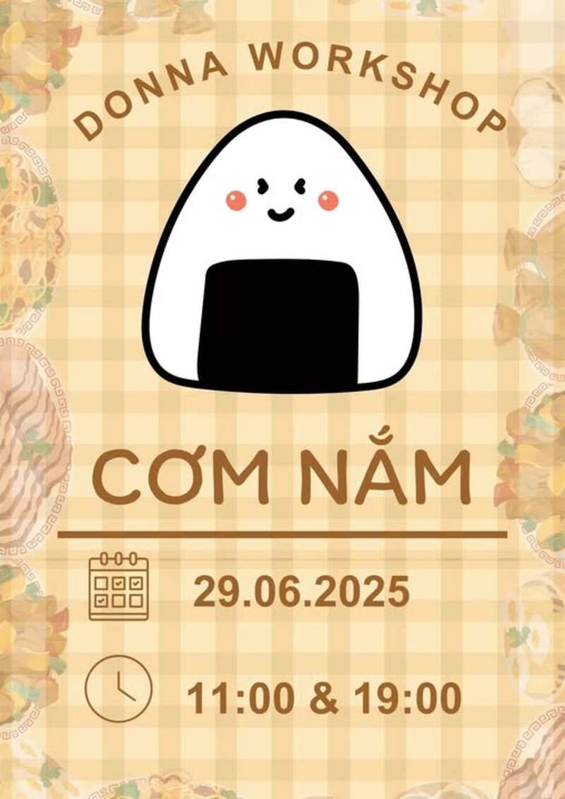 Làm cơm nắm miễn phí: Chỉ có tại DONNA (Nguồn: DONNA)