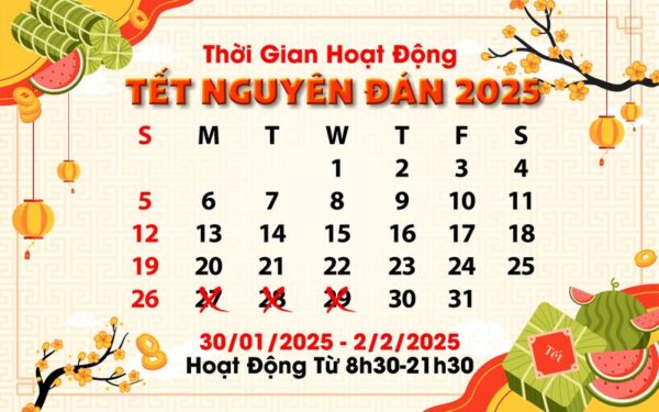 Lịch nghỉ Tết Nguyên Đán 2025