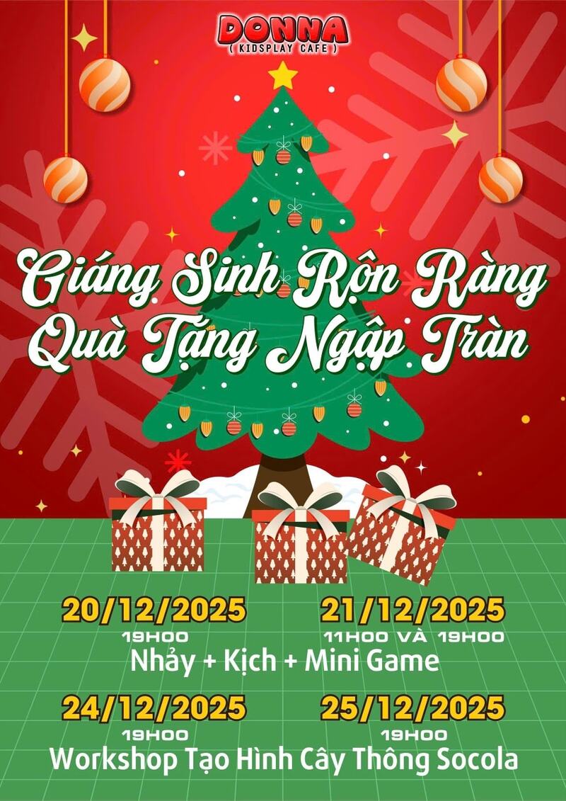 Sự kiện Giáng sinh tuyệt vời nhất (Nguồn: DONNA)