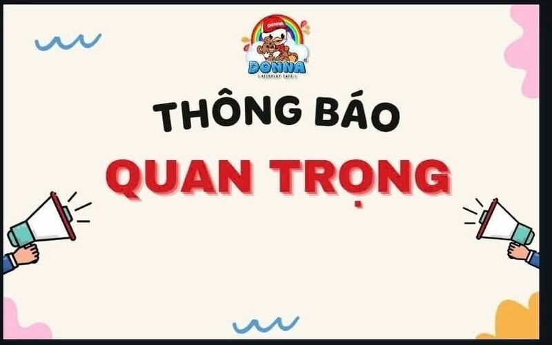 Thông báo: Thay đổi giờ hoạt động mới nhất (Nguồn: DONNA)
