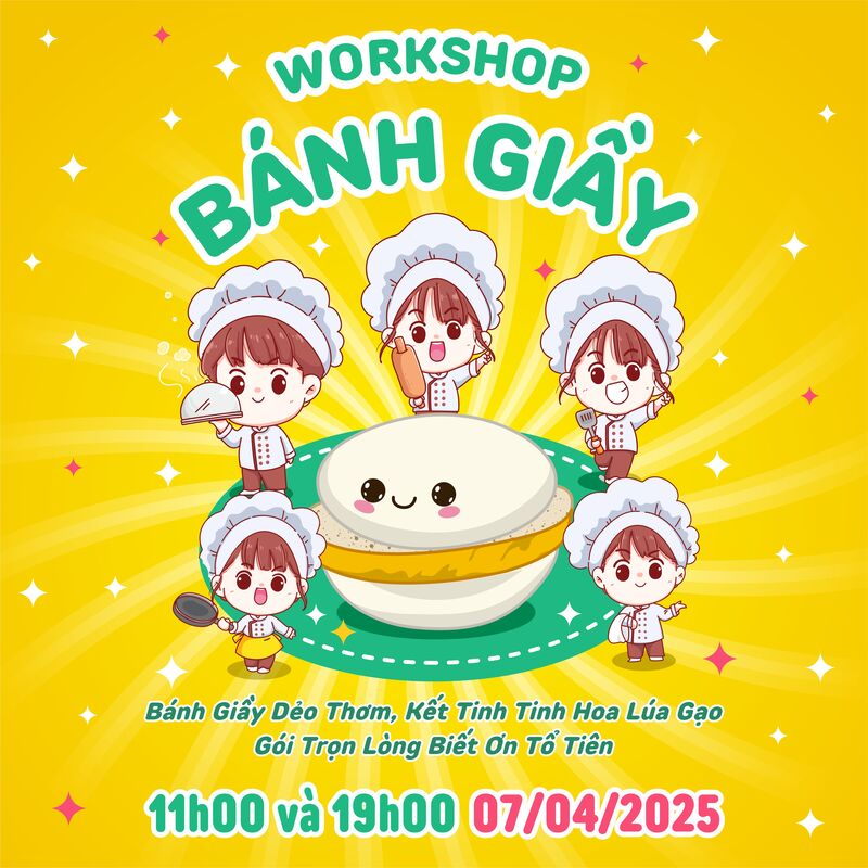 Workshop Bánh Giầy: Gửi yêu thương ngày Giỗ Tổ Hùng Vương (Nguồn: DONNA)