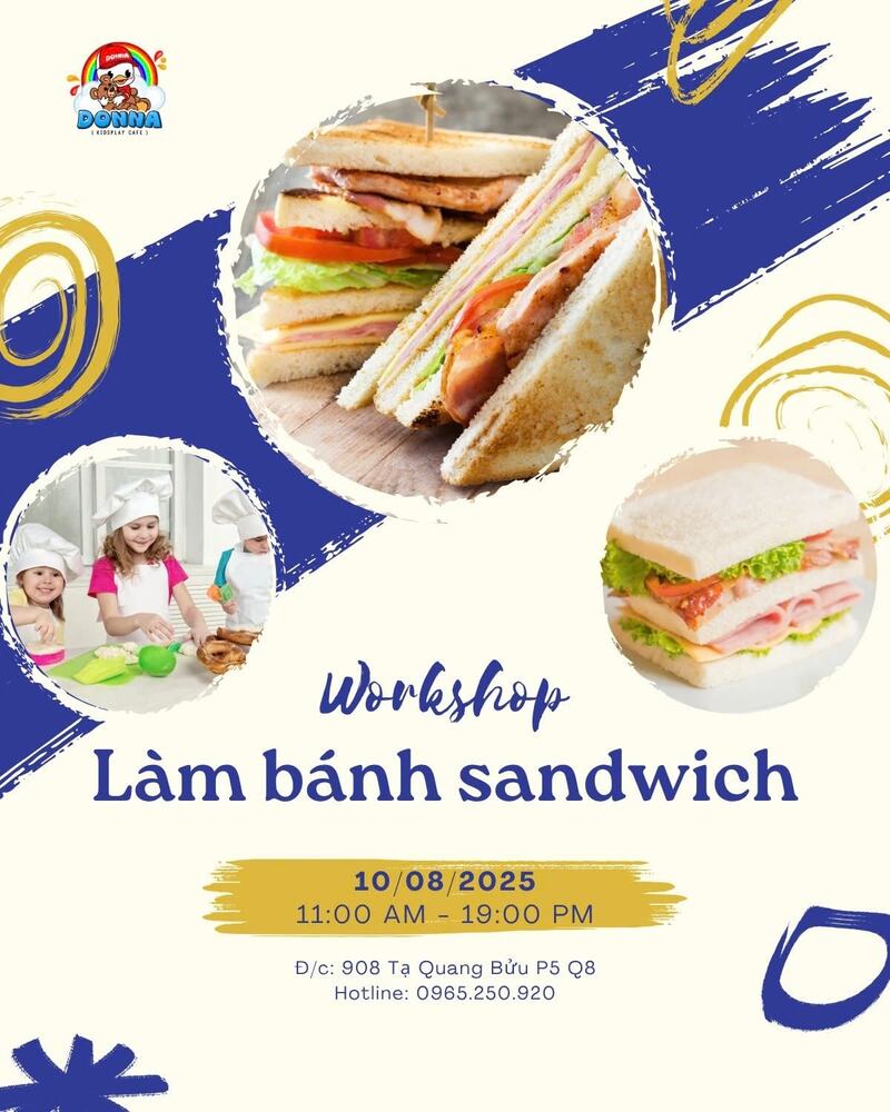 Workshop bánh Sandwich: Chủ nhật trọn niềm vui (Nguồn: DONNA)
