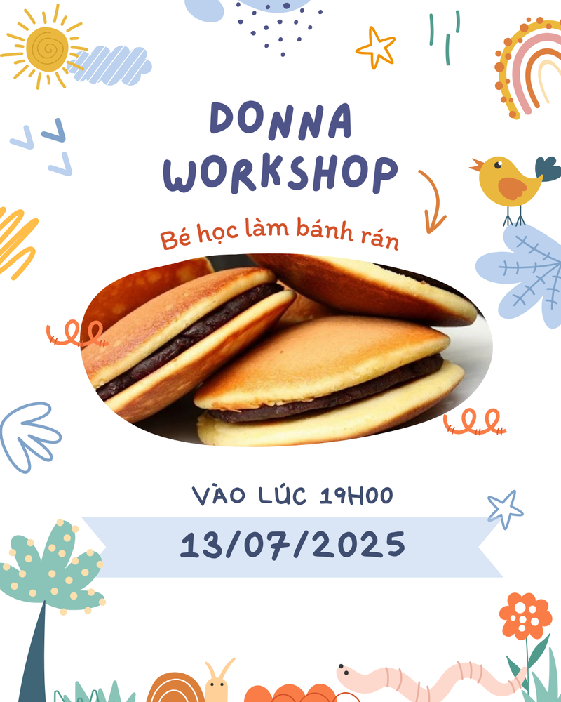 Workshop Làm bánh rán miễn phí (Nguồn: DONNA)