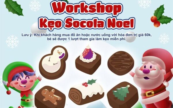 Workshop Làm Kẹo Socola Giáng Sinh